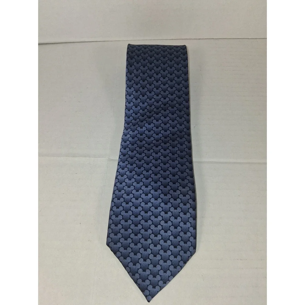 Walt‎ Disney World Disneyland Resort Blue Mickey Mouse Silk Necktie